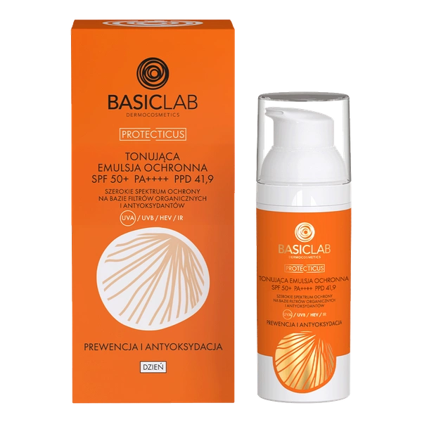Tonująca emulsja ochronna SPF 50+  